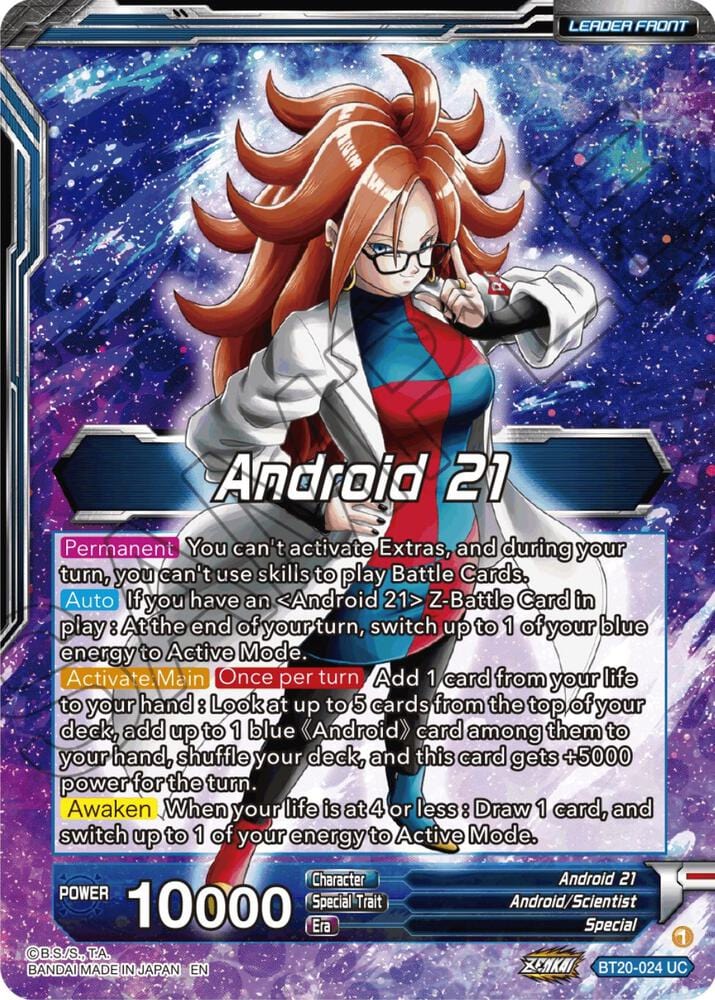 Android 21 // Android 21, the Nature of Evil - Power Absorbed (DBS-B20 ...