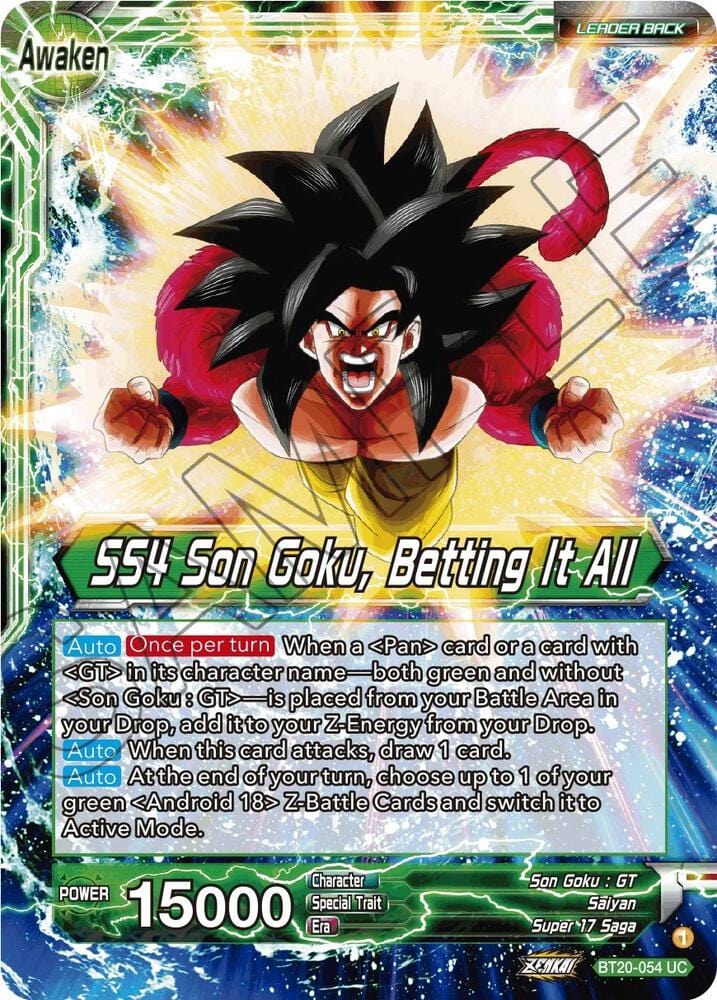 Son Goku // SS4 Son Goku, Betting It All