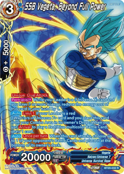 SSB Vegeta, Beyond Full Power