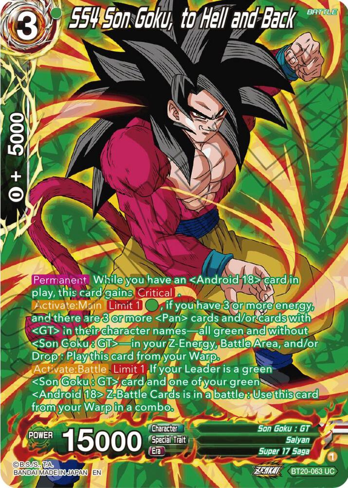 SS4 Son Goku, to Hell and Back (Silver Foil)