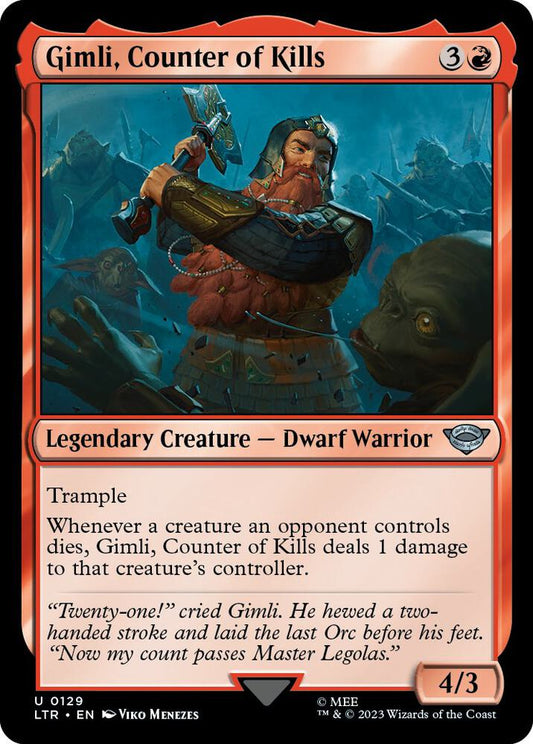Gimli, Counter of Kills U0129