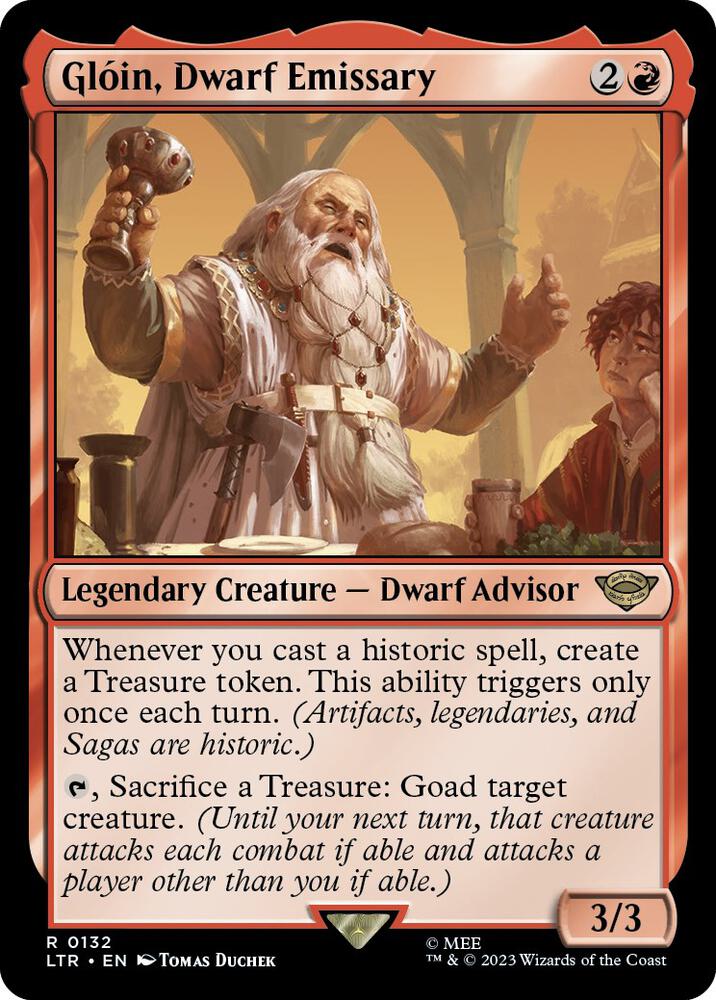Gloin, Dwarf Emissary (Extended Art) R0360