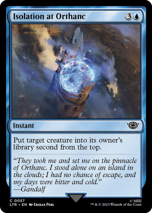 Isolation at Orthanc C0057