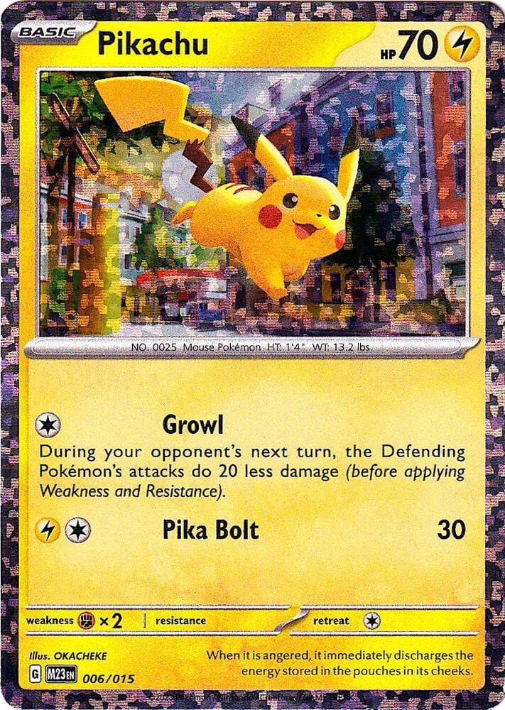 Pikachu 006/015 Promo