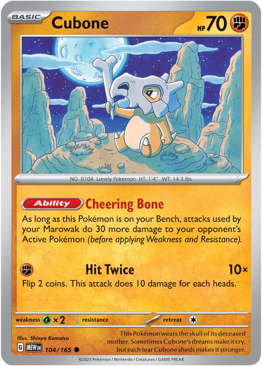 Cubone 104/165