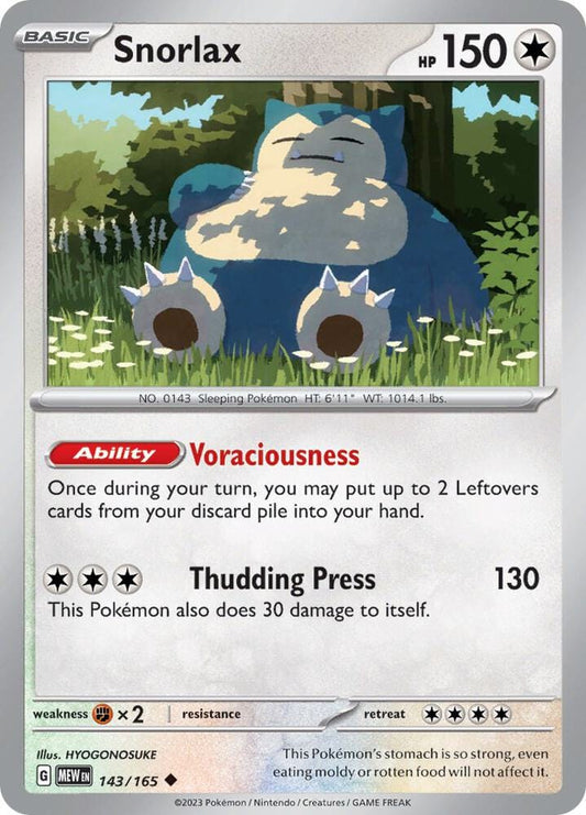 Snorlax 143/165