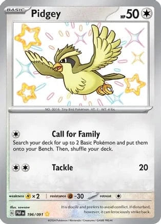Pidgey 196/091