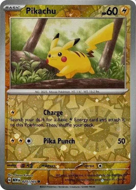 Pikachu - 025/165 (Cosmos Holo) (Costco Exclusive)
