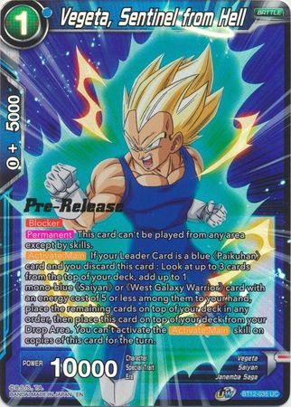 Vegeta, Sentinel from Hell - Vicious Rejuvenation Pre-Release