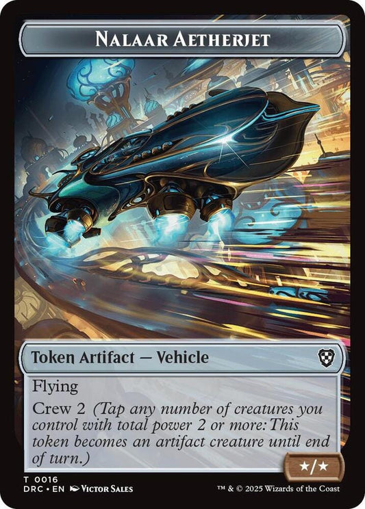 Nalaar Aetherjet // Treasure Double-Sided Token T0016