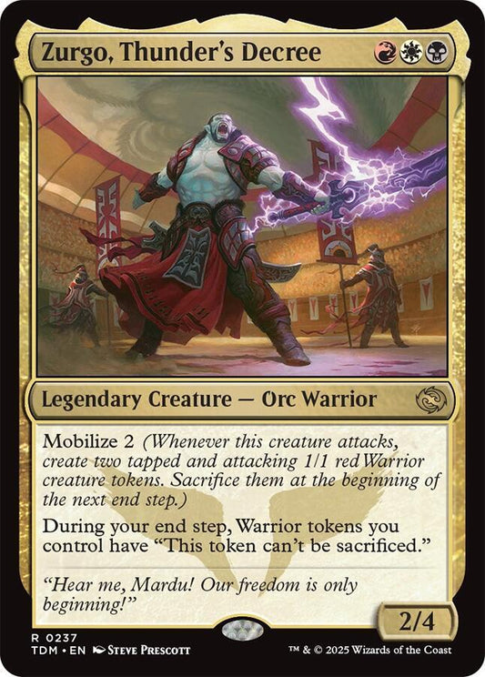 Zurgo, Thunder's Decree R237