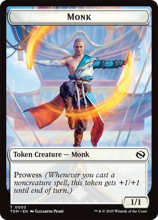 Monk // Treasure Double-Sided Token T3