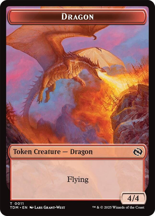 Dragon (0011) // Warrior Double-Sided Token T11