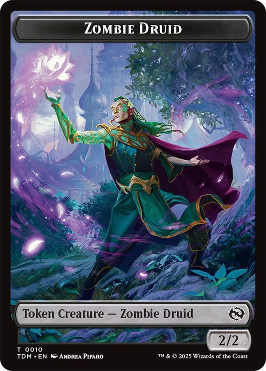 Zombie Druid // Treasure Double-Sided Token T10