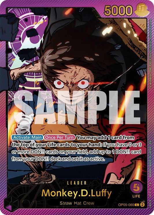 Monkey.D.Luffy (SPR) OP05-060