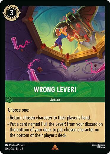 Wrong Lever! 116/204