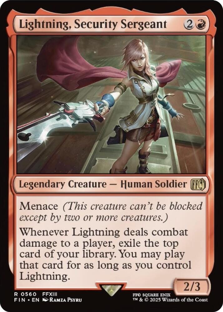 Lightning, Security Sergeant R560