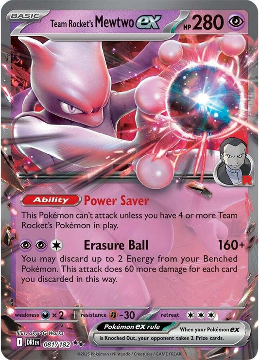 Team Rocket's Mewtwo Ex - 081/182