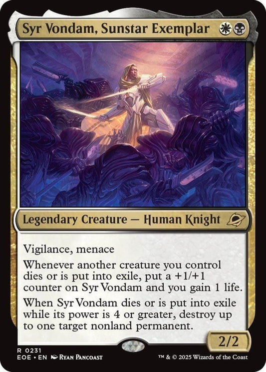 Syr Vondam, Sunstar Exemplar R0231
