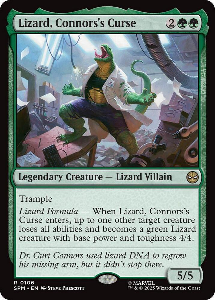 Lizard, Connors's Curse R106