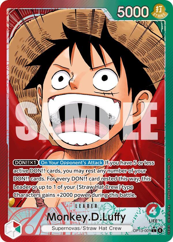 Monkey.D.Luffy (001) (Alternate Art) OP13-001