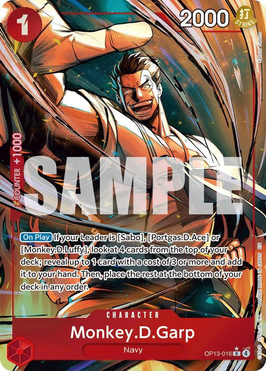 Monkey.D.Garp (Alternate Art) OP13-016