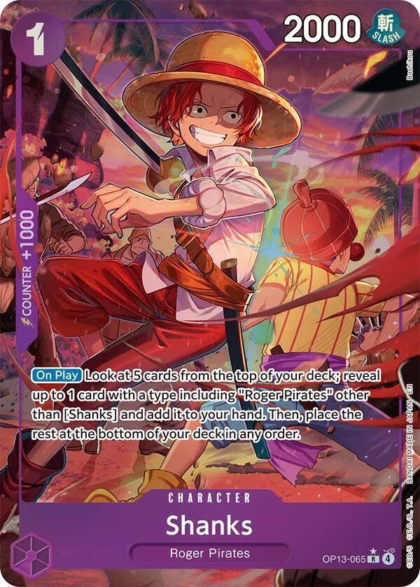 Shanks (065) (Alternate Art) OP13-065