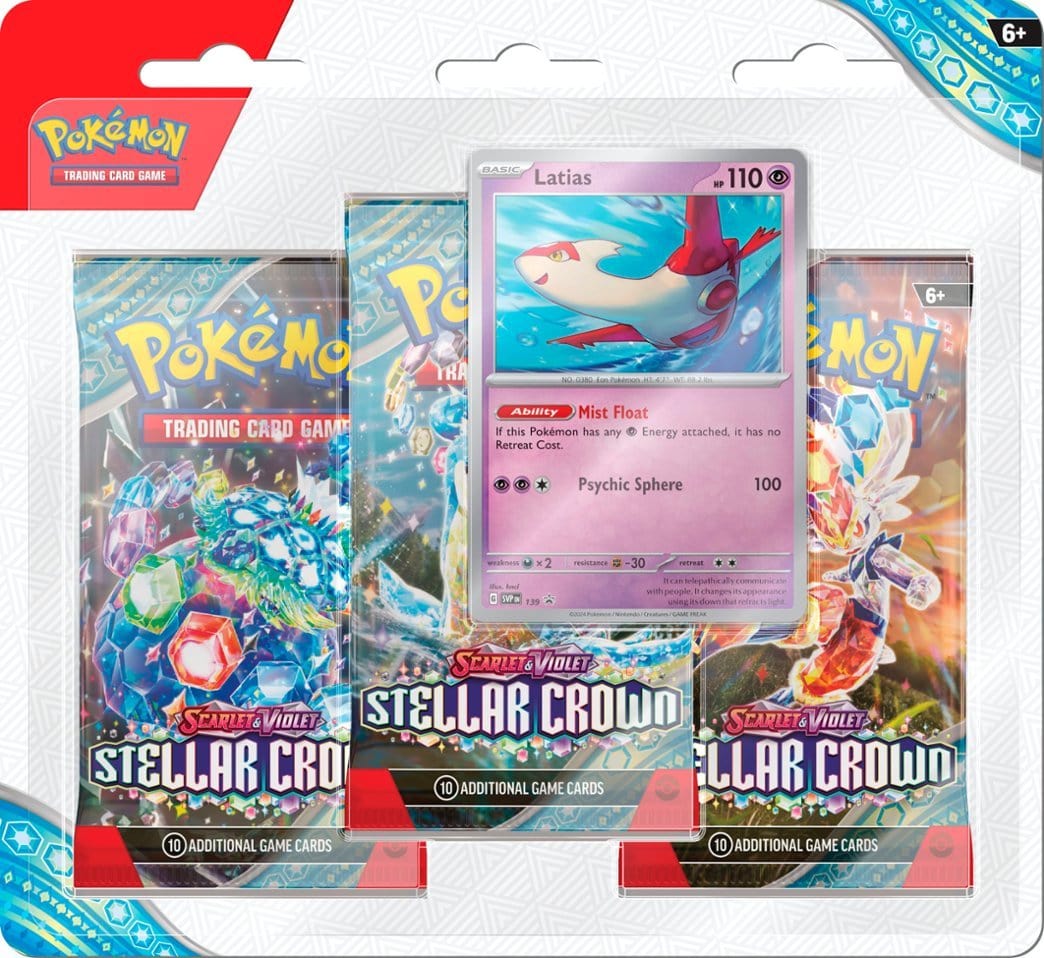 Pack Blister Stellar Crown (3 Sobres + Carta Promocional)