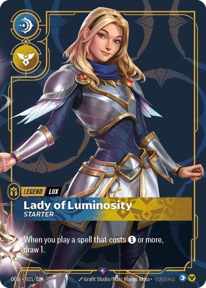 Lux, Lady of Luminosity 021/024 Riftbound Organized Play Promotional Cards (OPP)