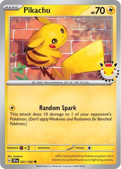 Pikachu (Pokemon Day 2026) 051/162
