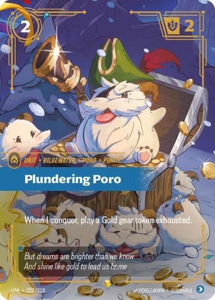 Plundering Poro (Overnumbered) 222/219