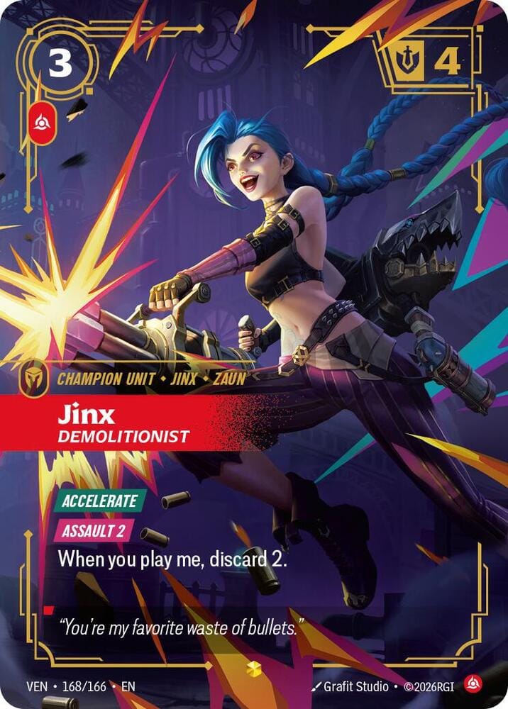 Jinx - Demolitionist (Overnumbered) 168/166