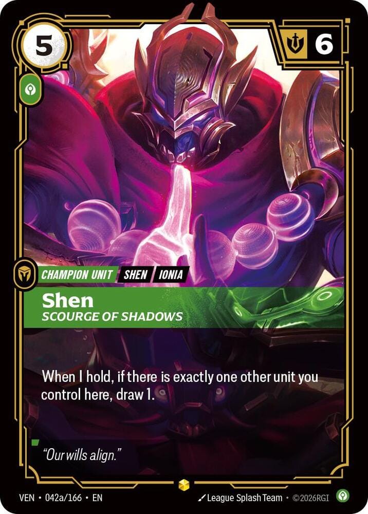 Shen - Scourge of Shadows (Alternate Art) - 042a/166