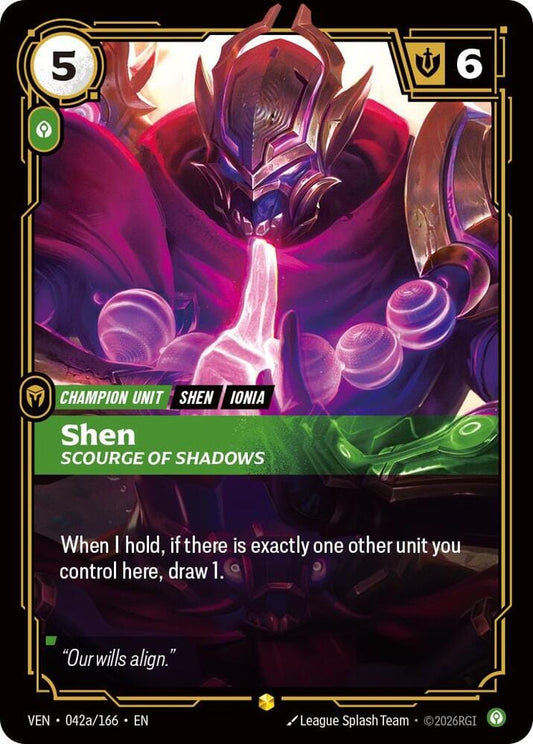 Shen - Scourge of Shadows (Alternate Art) - 042a/166