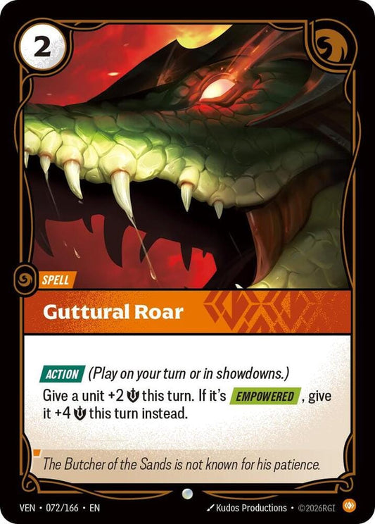 Guttural Roar - 072/166