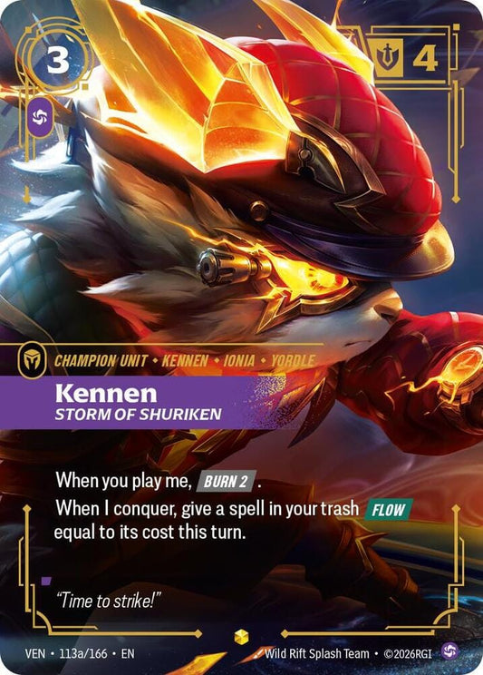 Kennen - Storm of Shuriken (Alternate Art) - 113a/166