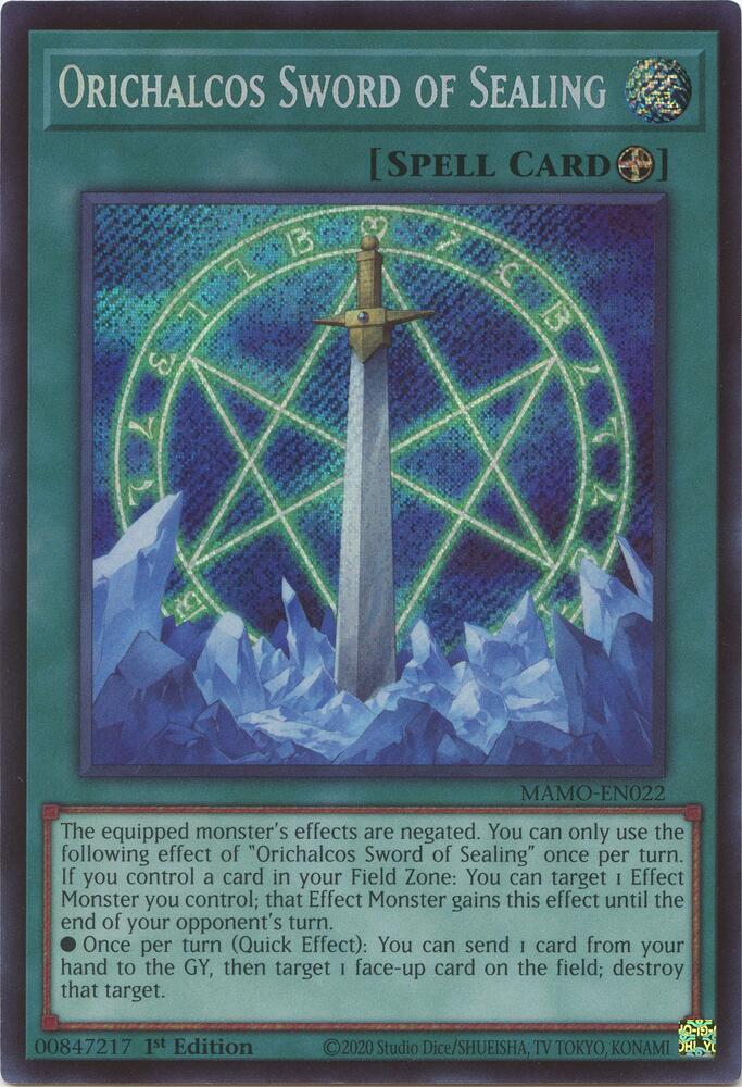 Orichalcos Sword of Sealing MAMO-EN022