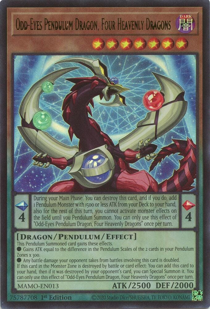 Odd-Eyes Pendulum Dragon, Four Heavenly Dragons MAMO-EN013