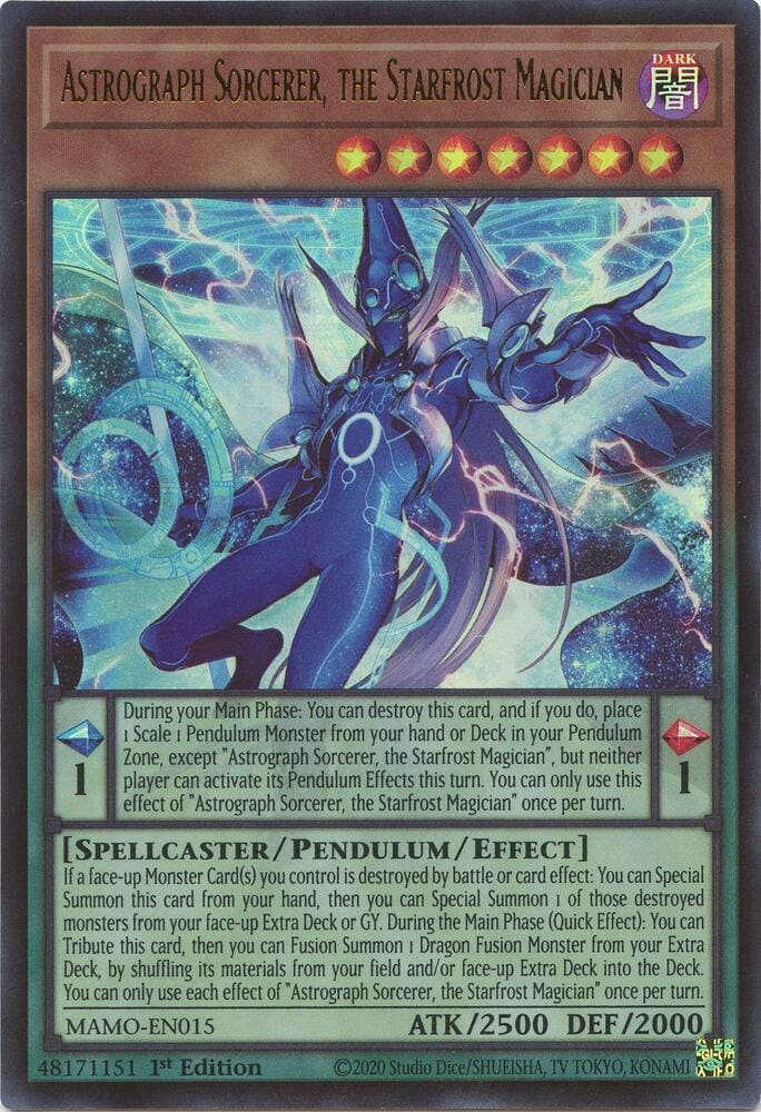 Astrograph Sorcerer, the Starfrost Magician MAMO-EN015