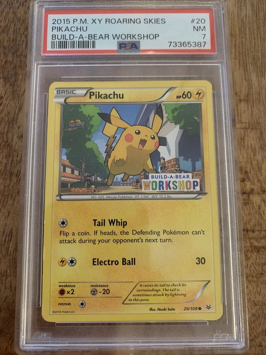 Pikachu [Build A Bear] #20 Pokemon Roaring Skies Psa 7