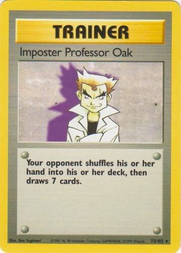 Imposter Professor Oak 73/102 Base Set (BS)