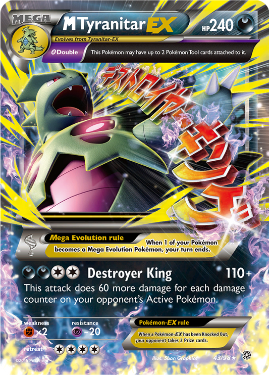 M Tyranitar EX - XY 43/98