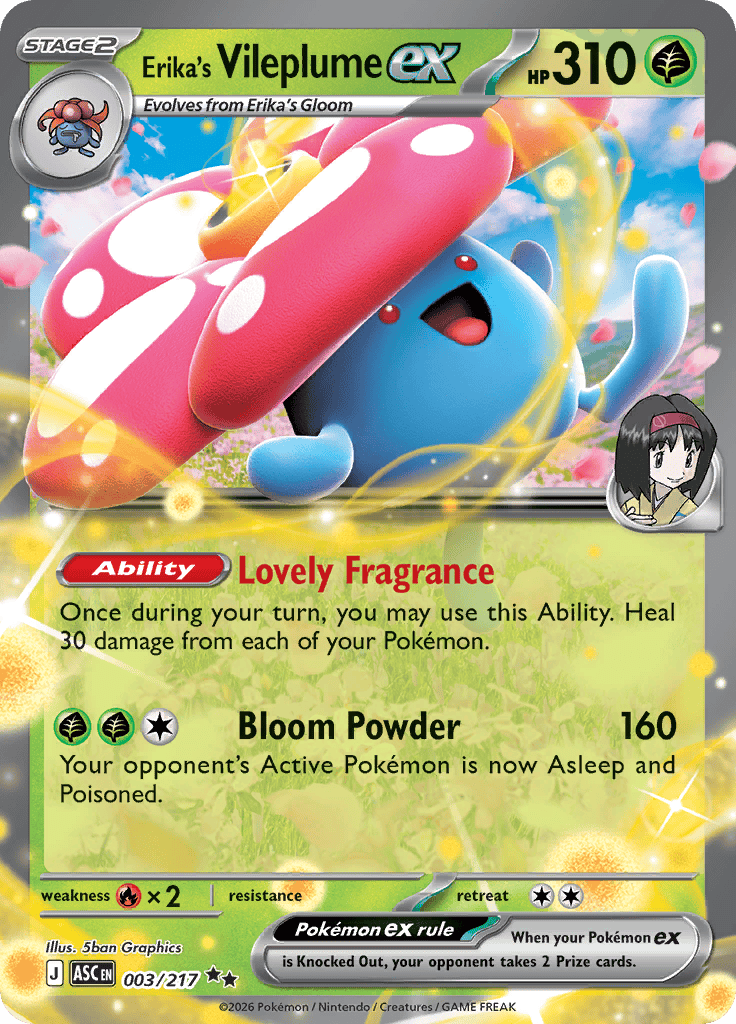 Erika's Vileplume Ex 003/217