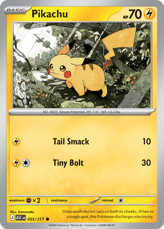 Pikachu 055/217