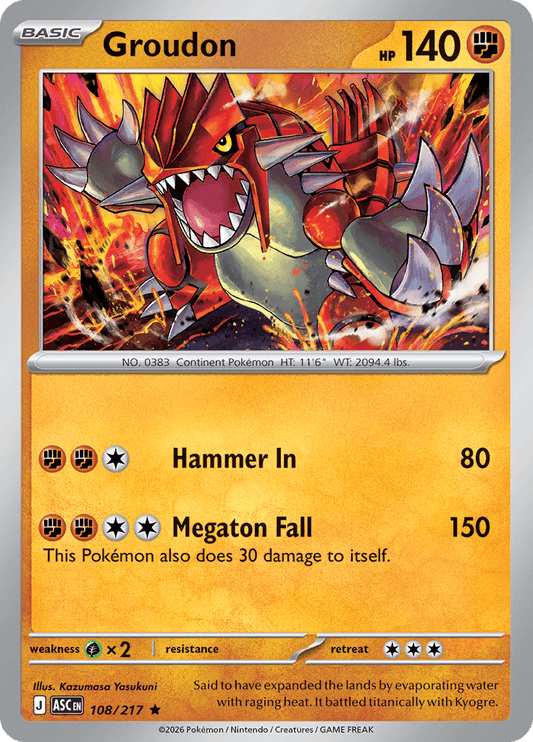 Groudon 108/217