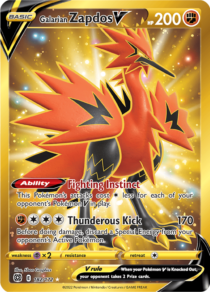 Galarian Zapdos V - 182/172