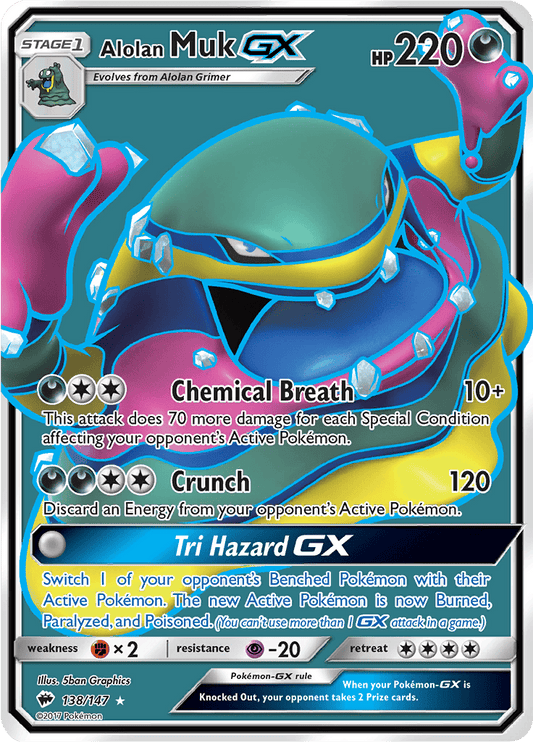 Alolan Muk GX (Full Art) 138/147