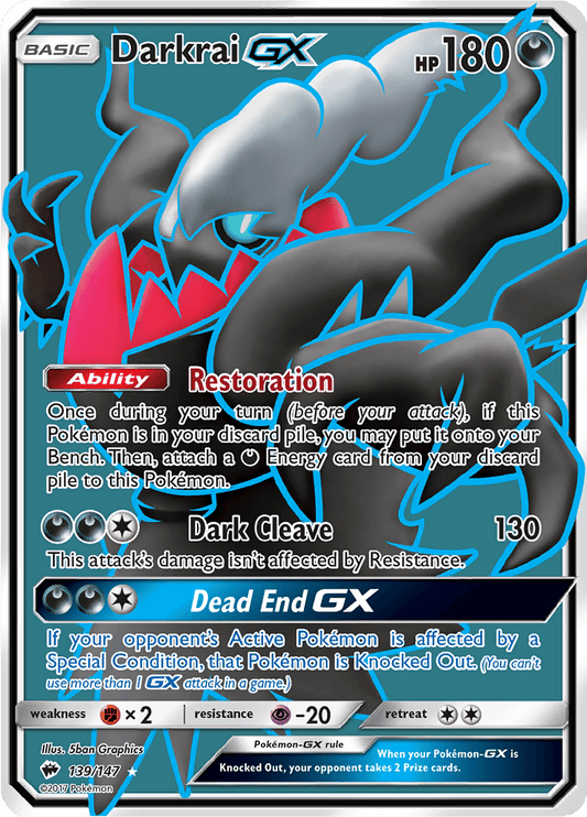 Darkrai GX (Full Art) 139/147