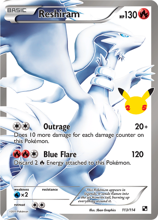 Reshiram - 113/114 - Ultra Rare (Classic Collection)