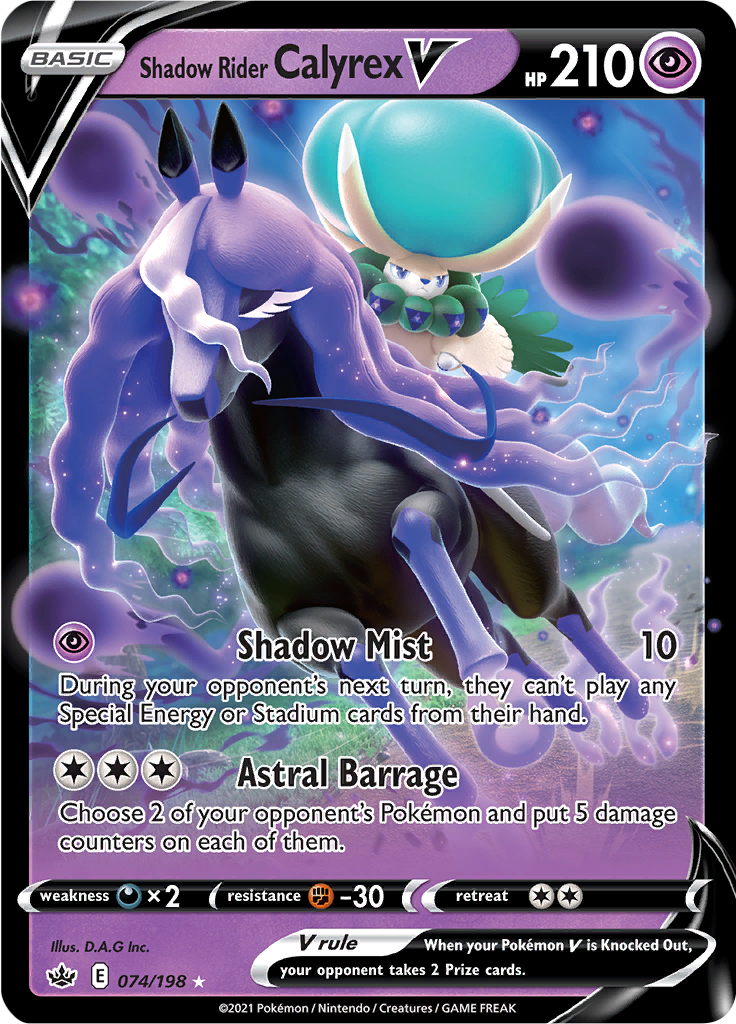 Shadow Rider Calyrex V 074/198